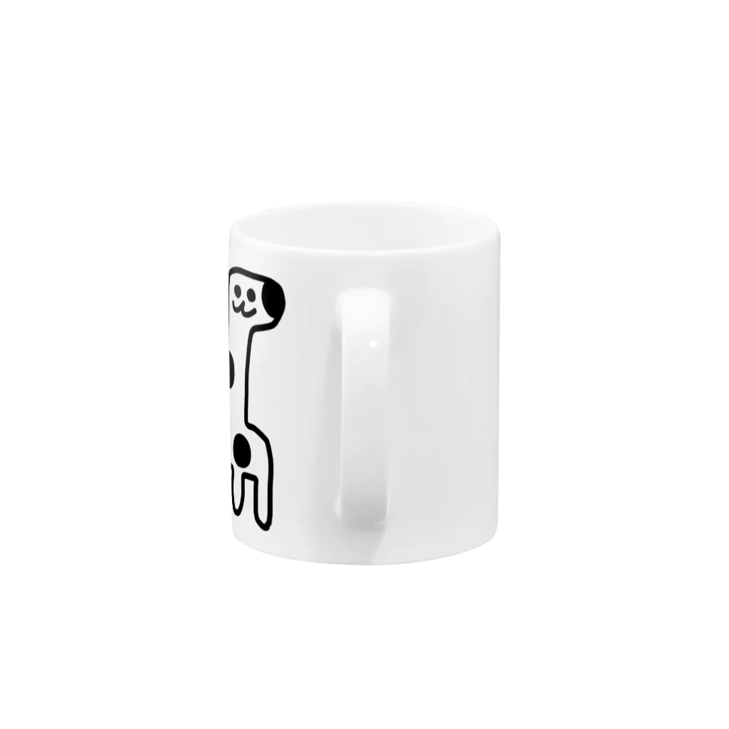 エナメルストア SUZURI店のきりん Mug :handle