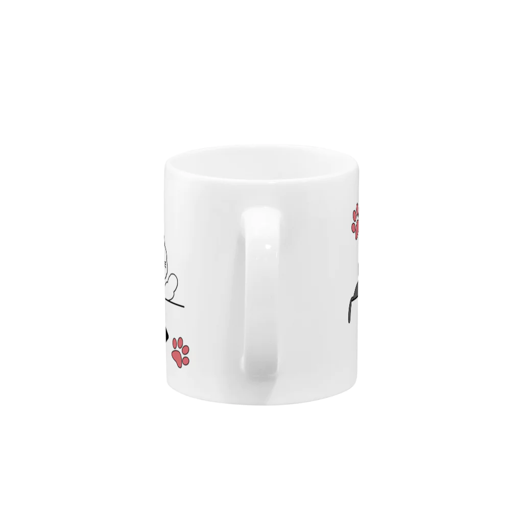 NEKOKAOのNEKOKAOニャンズファイブ Mug :handle