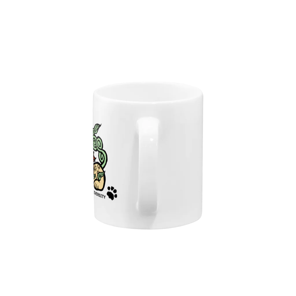 KU-SUPPORTの獅子くん Mug :handle