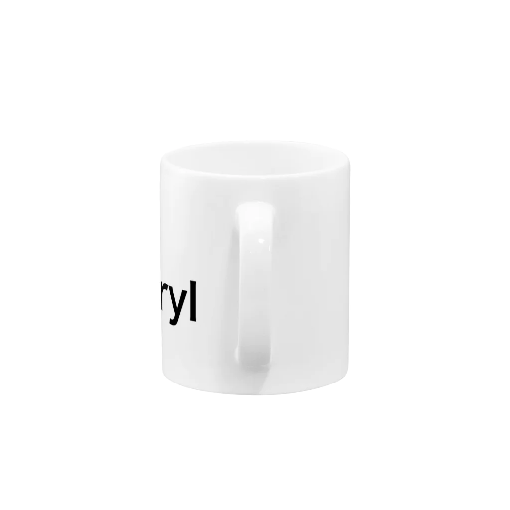 Natsuyamaのベリルの結晶原石の晶癖 Mug :handle