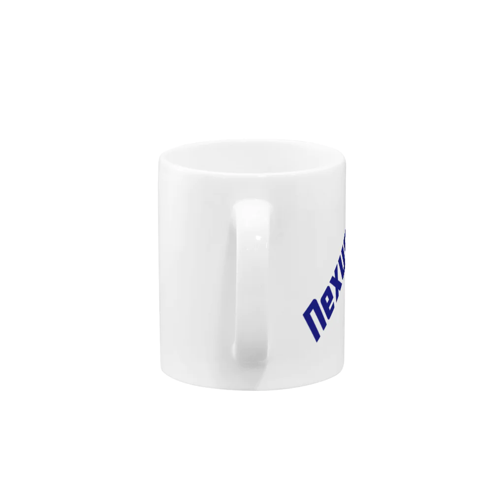 nexusa1980のロゴ（ブルー） Mug :handle