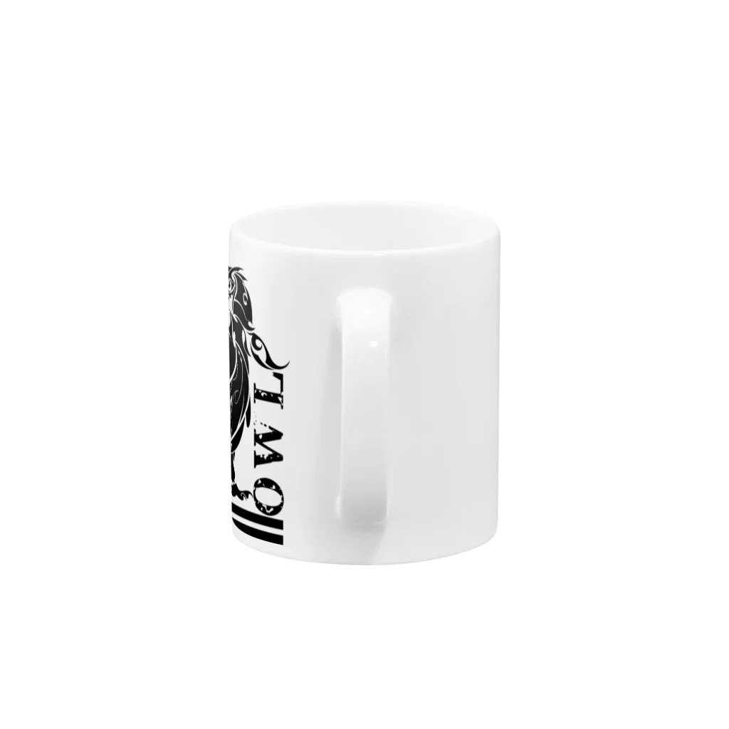 にしのひつじかいのトライバル梟 Mug :handle