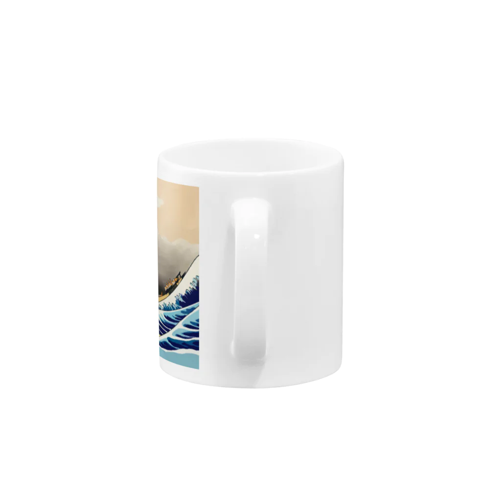 健やかな美術館の【parody】健やかな富嶽三十六景【Art】 Mug :handle