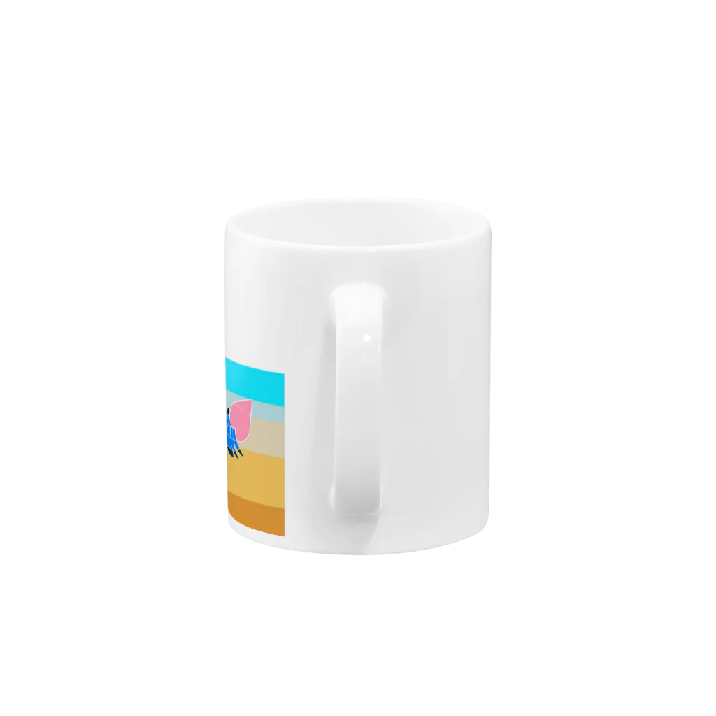 お絵描き看護師のヤドカリイラストグッズ Mug :handle