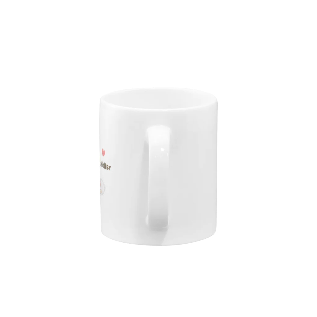 t & fluffyの羊毛フェルト好きさんに贈る I am ニードルフェルター I love ニードルフェルト グッズ Mug :handle