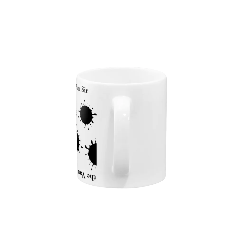 The Van Sirのオシャレなロゴデザイン Mug :handle