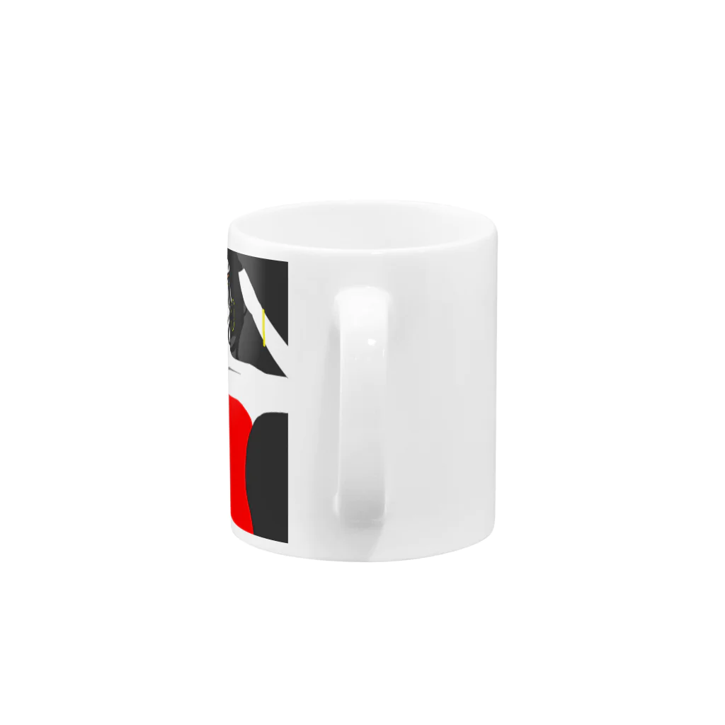 ブラシの赤 Mug :handle