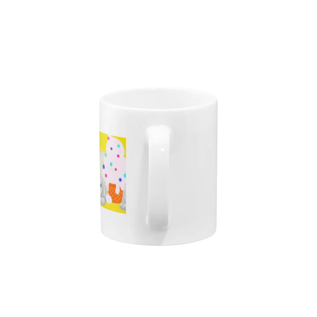 mai-mai-necoのソフトクリームとお昼寝 Mug :handle