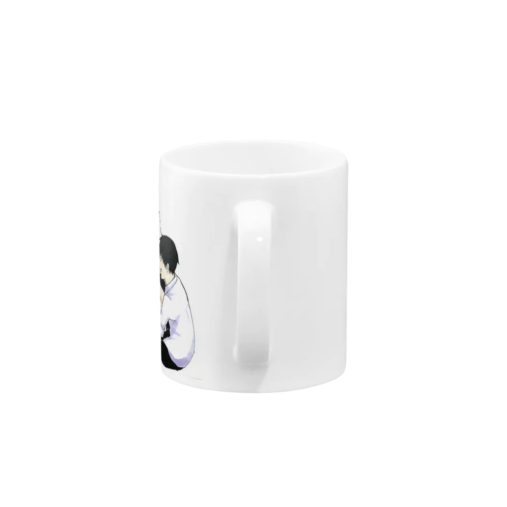 カキ氷BARのスノーボーイ Mug :handle