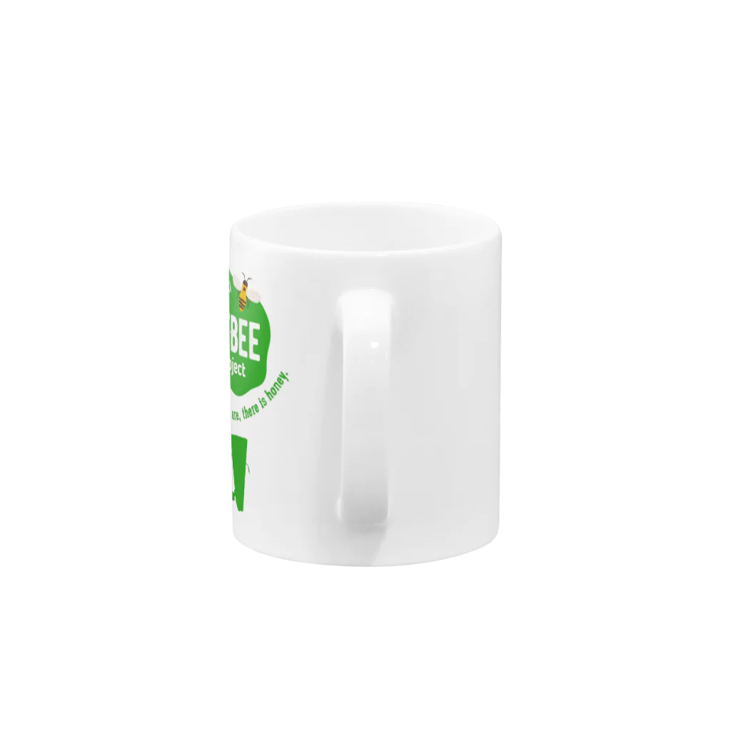 isDesignのミツバチプロジェクト・グリーンB Mug :handle