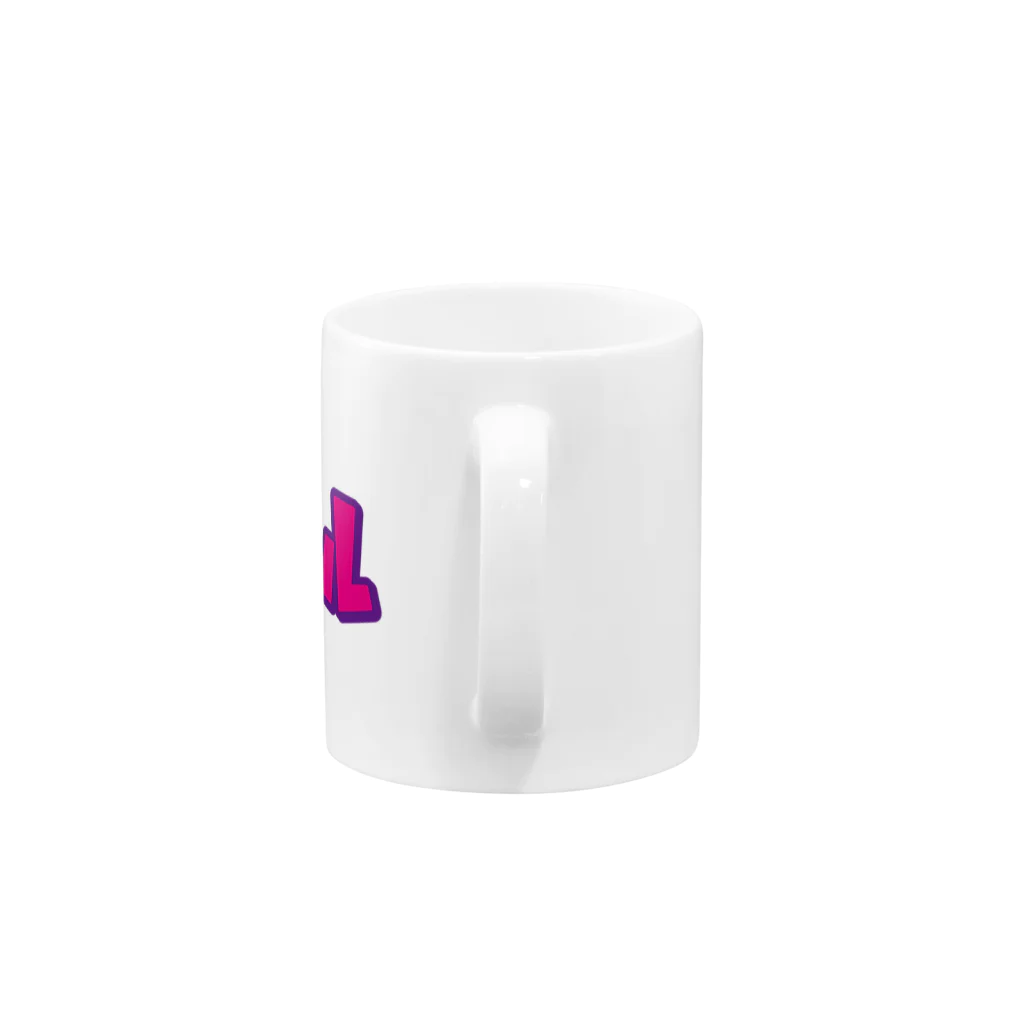 HSMT design@NO SK8iNGのポップスカル ピンク Mug :handle