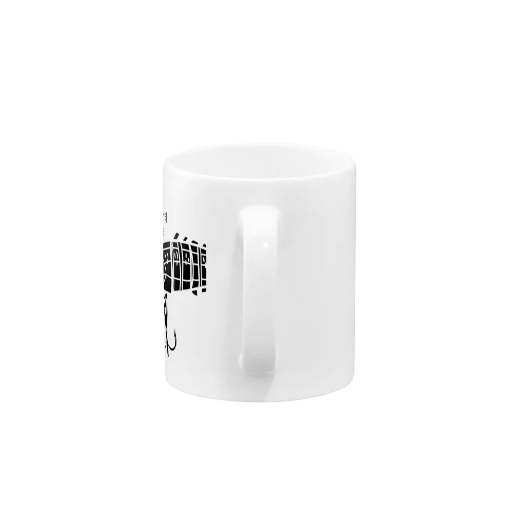 釣りと猫と時々のNO FISHING NO LIFE~ビッグベイト~ Mug :handle