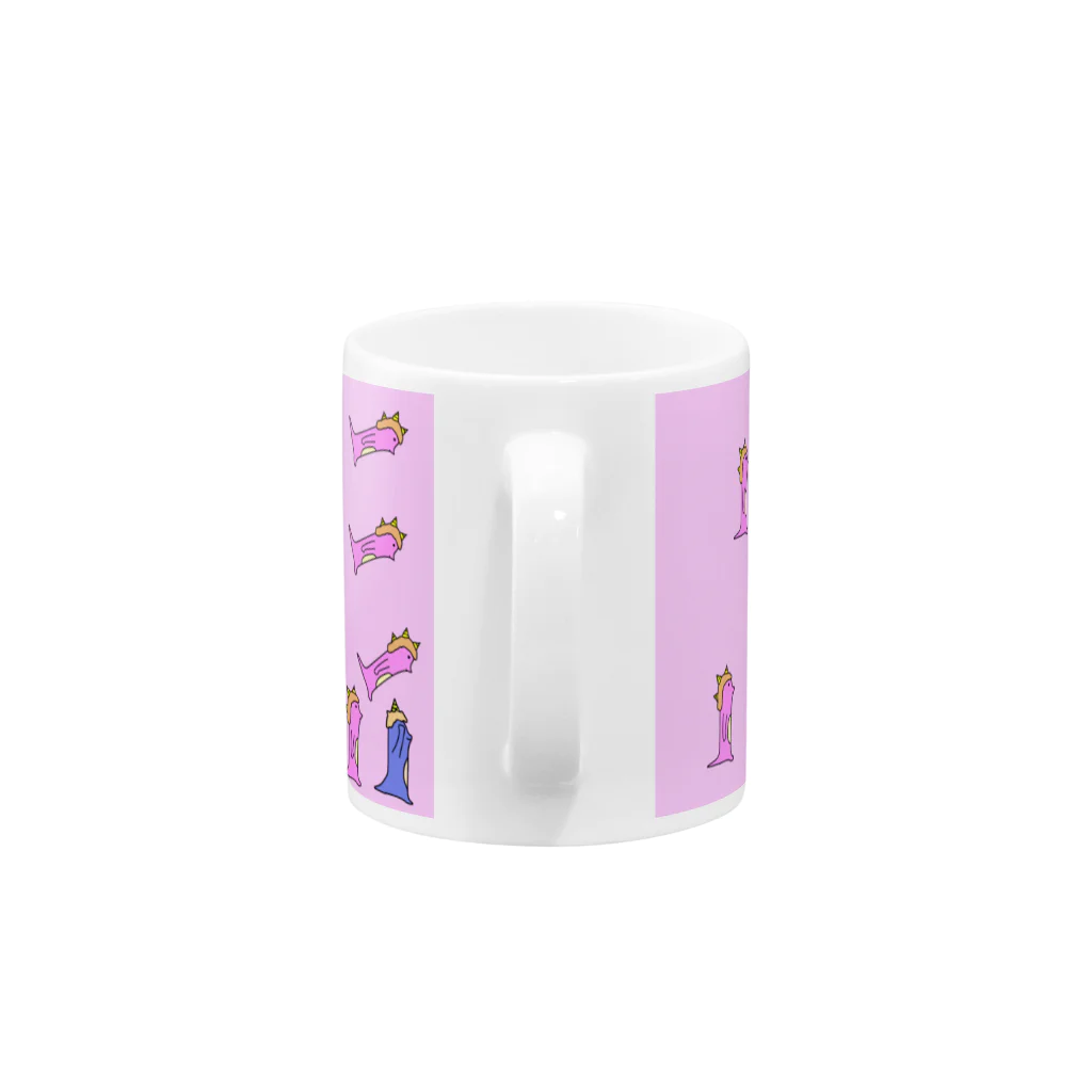 おぬしわんの店のオニピンクのマグカップ Mug :handle