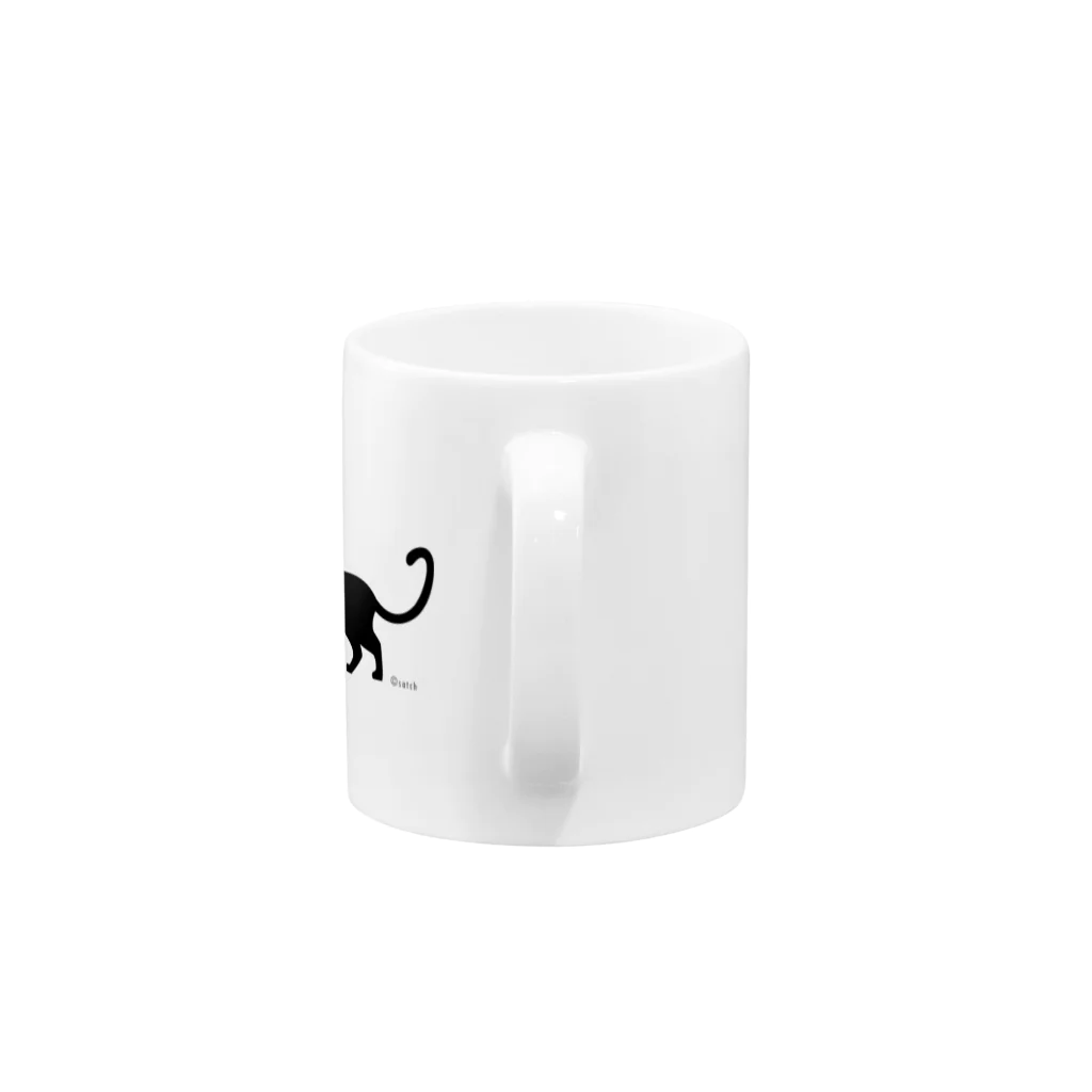 ©satch  [SHEAVESMUSIC/littlesheave]の猫「夢遊鋲」より ©satch Mug :handle