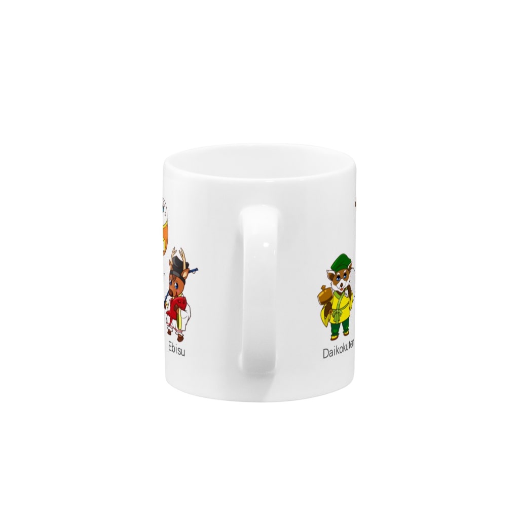 ハヅケイのオミセ。の「どうぶつ七福神。」 Mug :handle