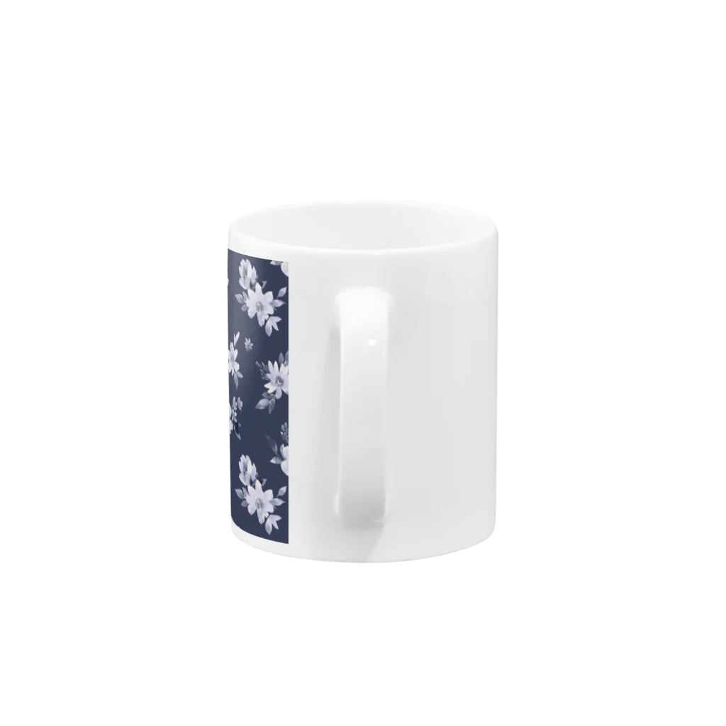 Hinahanaの月夜に咲く ― 静謐なフローラルノート Mug :handle