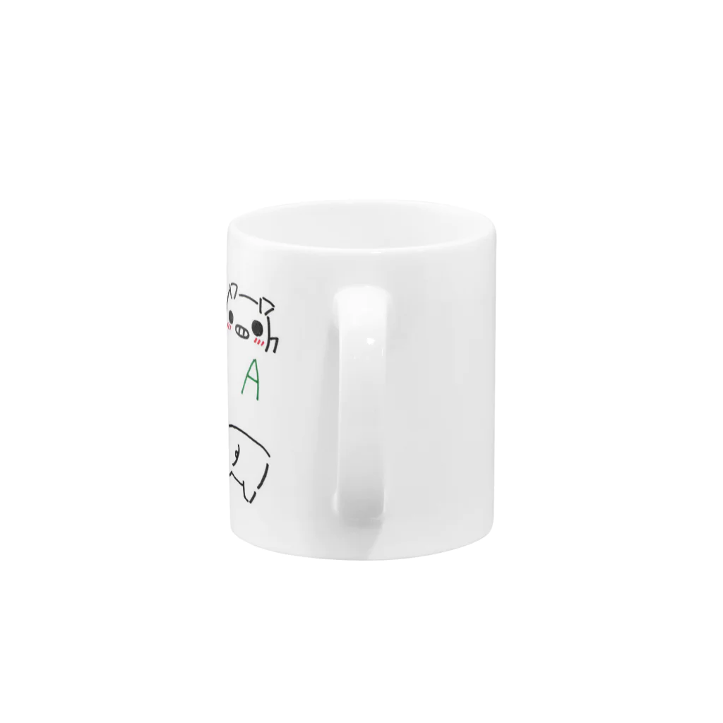 麻生塾 デザイン･クリエイティブ実験SHOPのBUTA Mug :handle