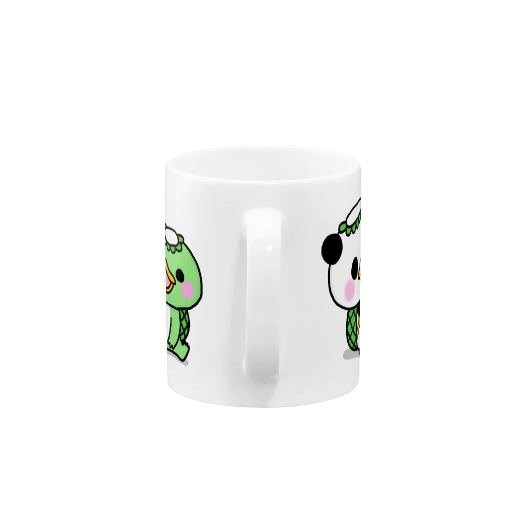 ☆みかん☆のかっぱんだちゃん*糸電話 Mug :handle