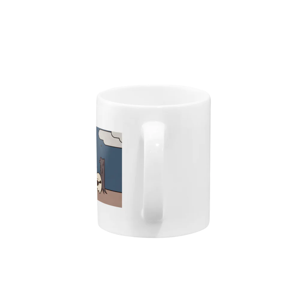 スタジオおばけのおばけとギター Mug :handle