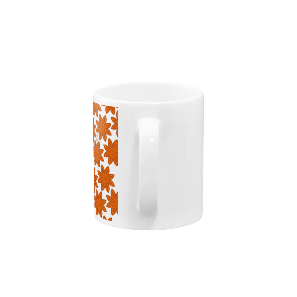 蛇口〆太のお店の八角組み柄 Mug :handle