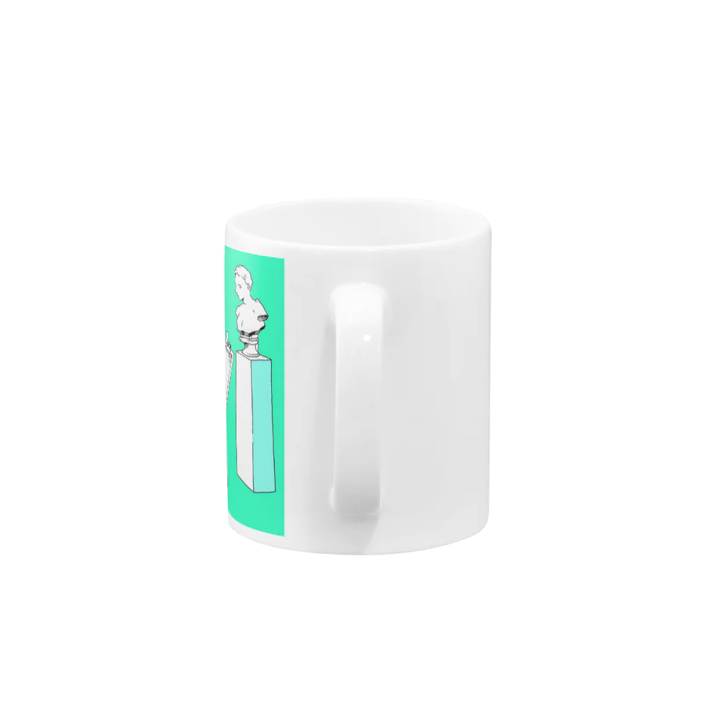 幽ユウの石膏デッサン Mug :handle