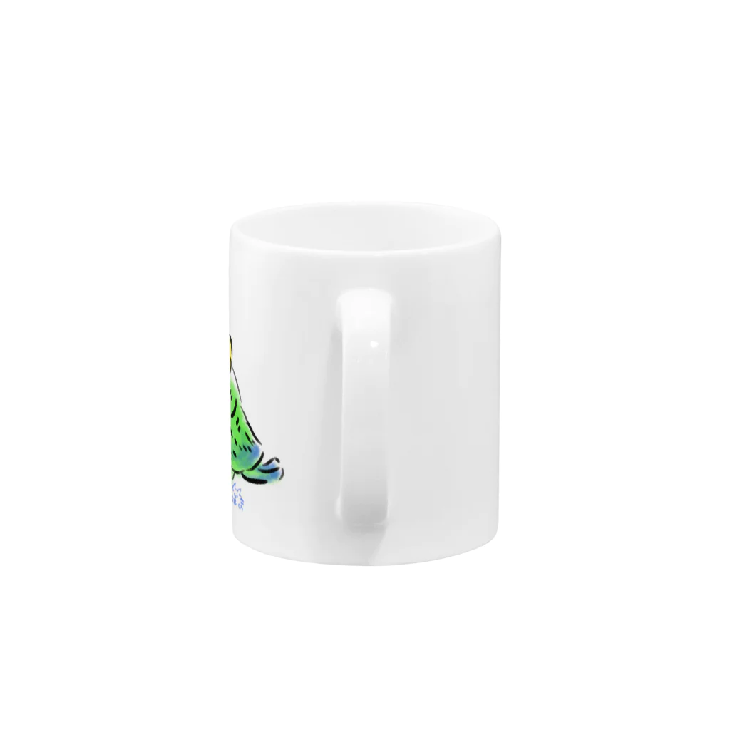 米俵もてるのインコ Mug :handle