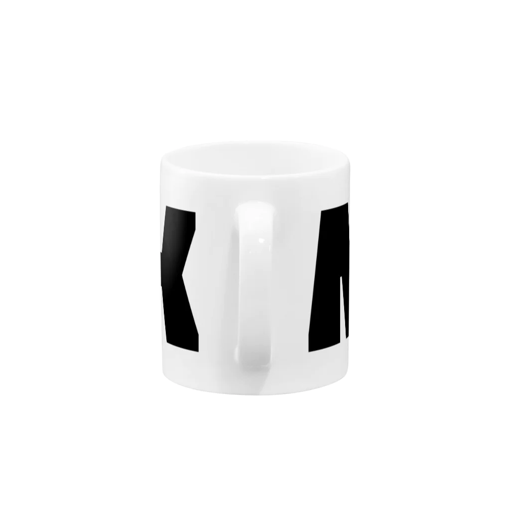 AliviostaのMILK ミルク シンプルBIGロゴ ストリートファッション Mug :handle