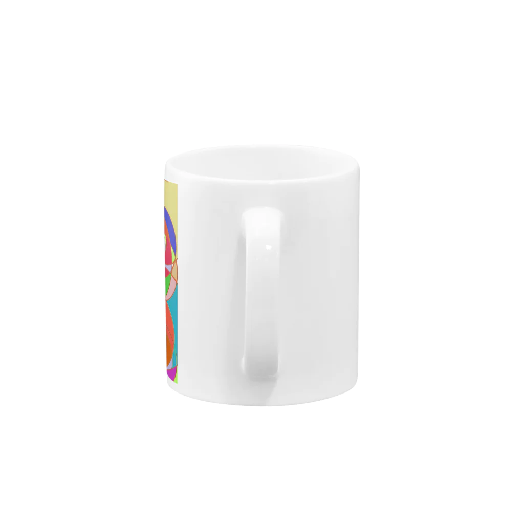 みつまめこshopのまるまる Mug :handle