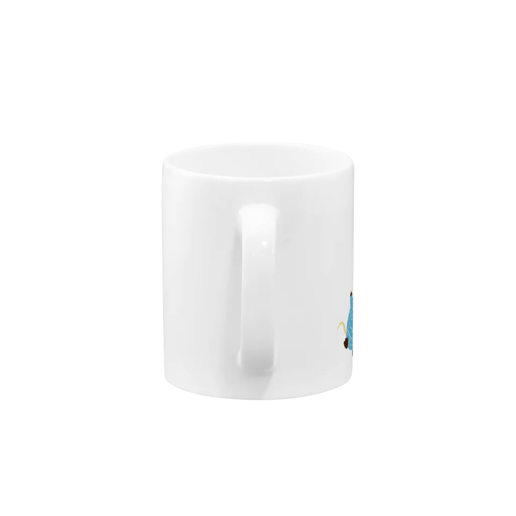  - Studio Opicon Store - の青ネズミの紙ヒコーキ Mug :handle