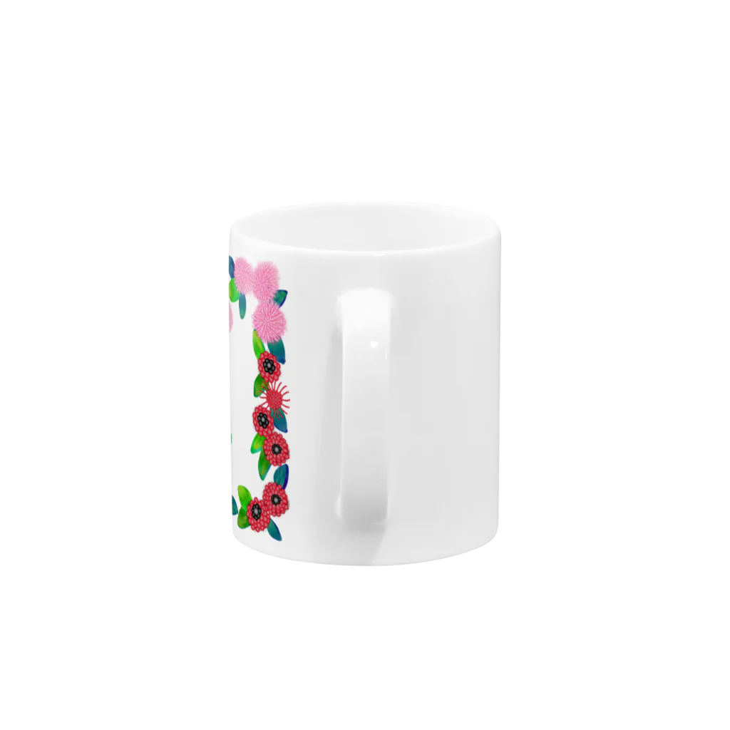 yaiの花柄 Mug :handle