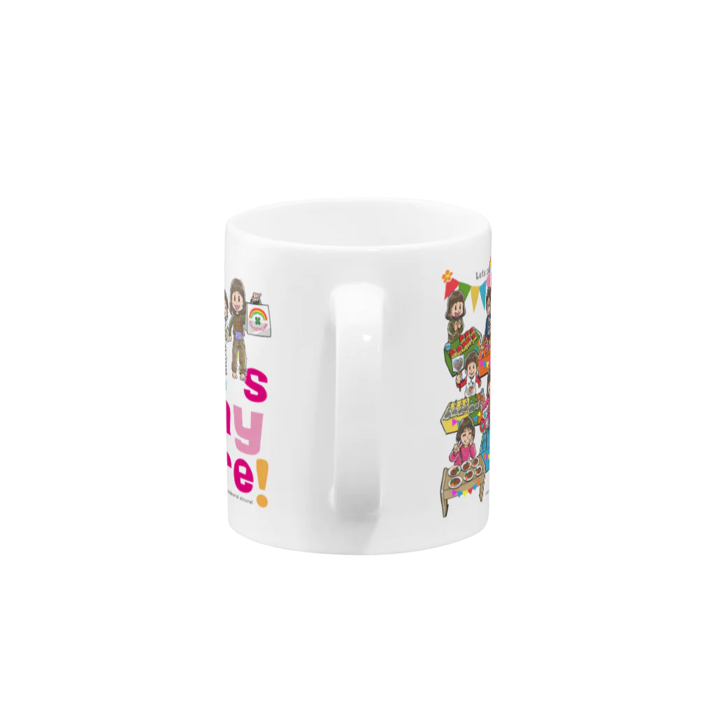 Nicoral NicorelのLet's play store!マグカップ Mug :handle