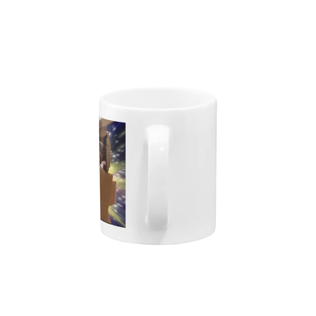 ロボレンジャーロボの鋼鉄パンチ Mug :handle