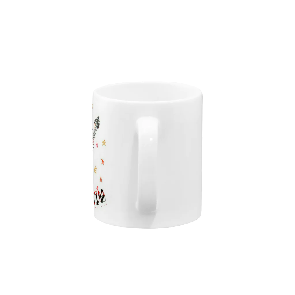 asameのろっくばかちんねこちゃん Mug :handle