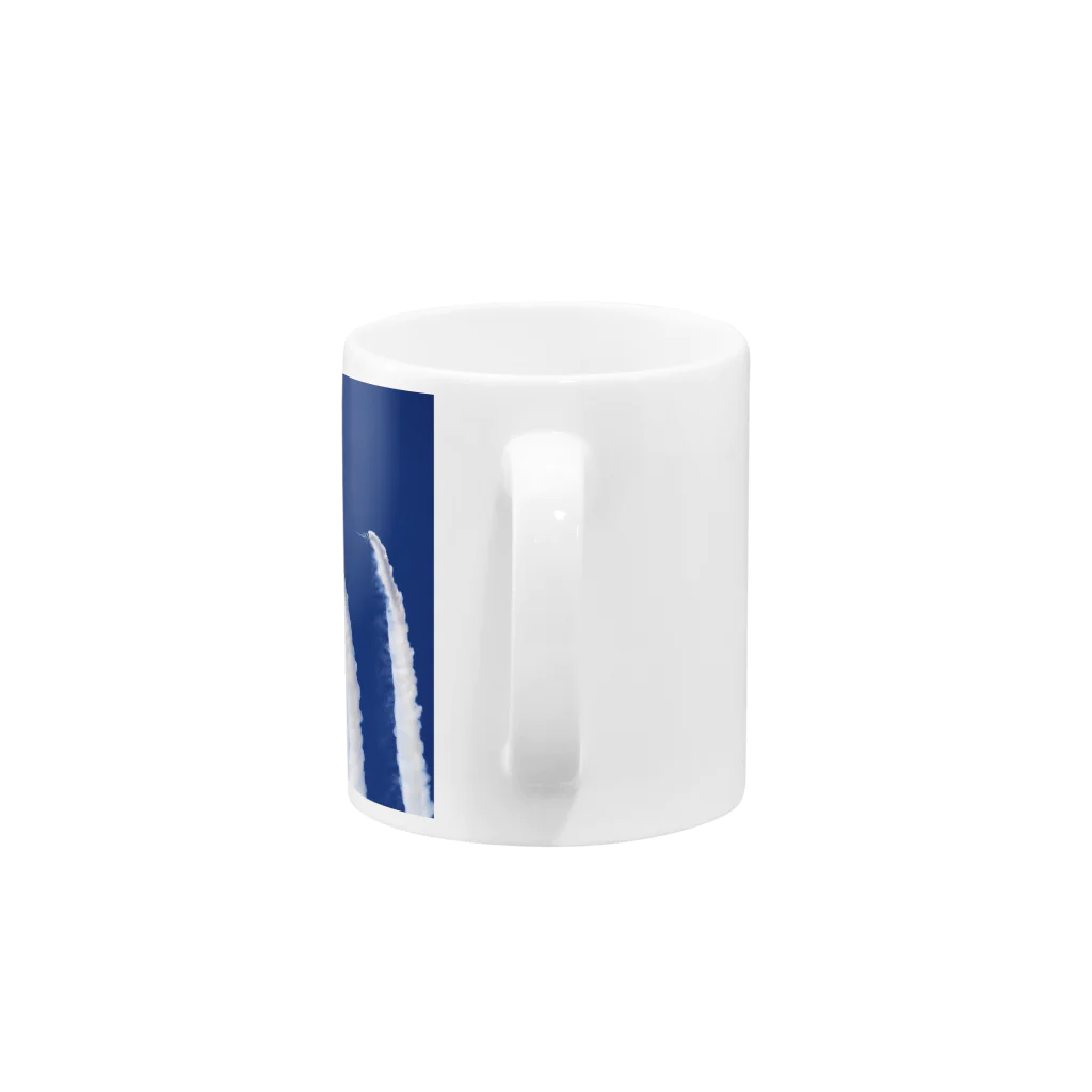 173H Designの”飛行機”ブルーインパルスA Mug :handle