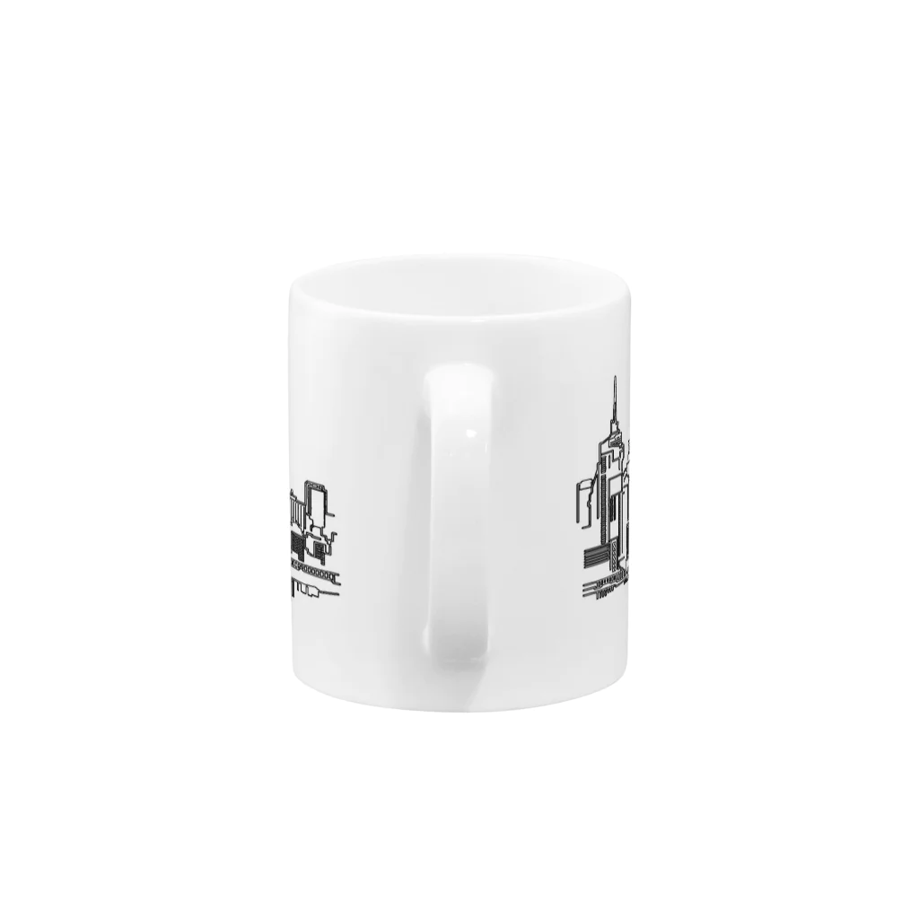 CABINWONDERLANDのNew York Skyline Mug マグカップの取っ手の部分