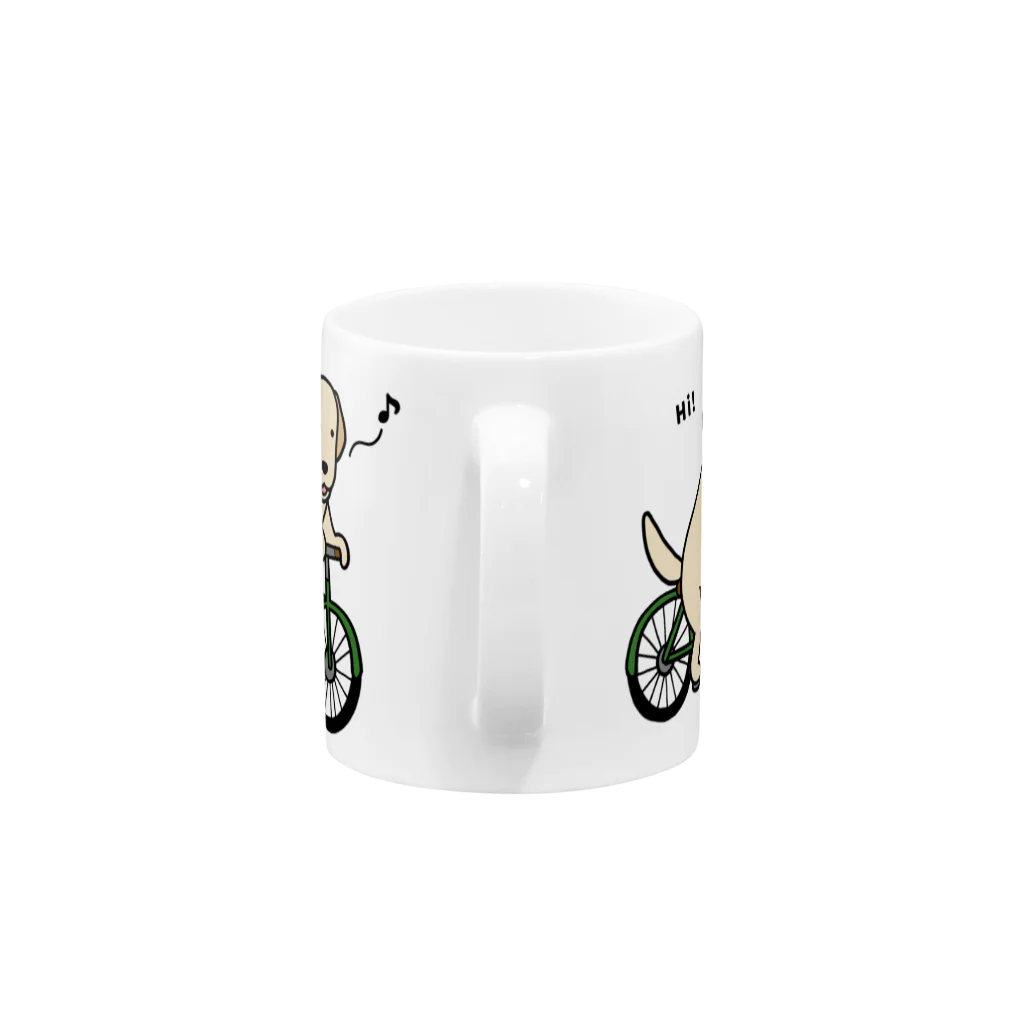 efrinmanのbicycleラブ イエロー Mug :handle