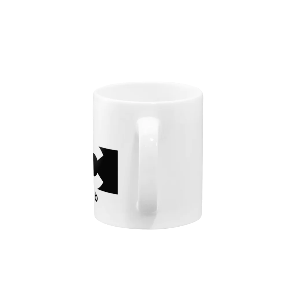 辛子明太子のKMC 京大マイコンクラブ(黒ロゴ) Mug :handle