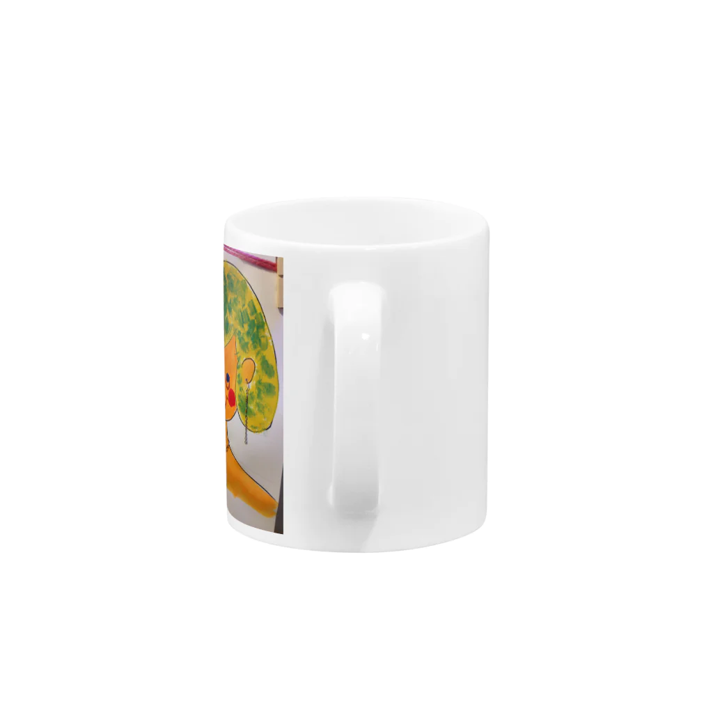 pokkeの知的な女の子 Mug :handle