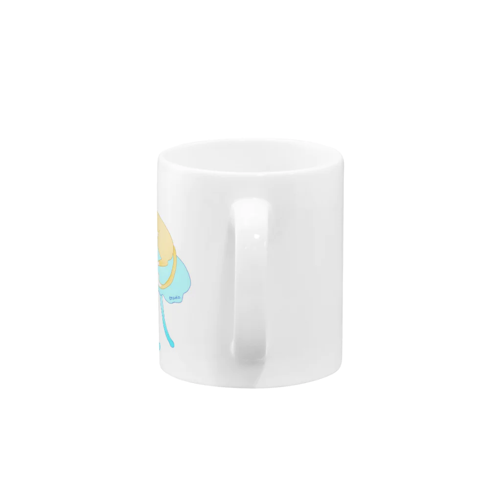 e-s00000のくらげねこ Mug :handle