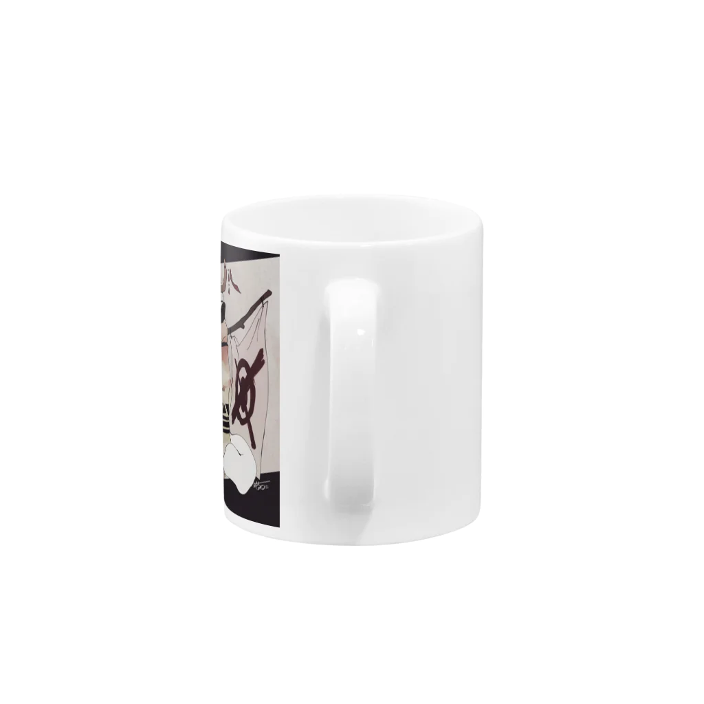 猫目くんのfossil Mug :handle