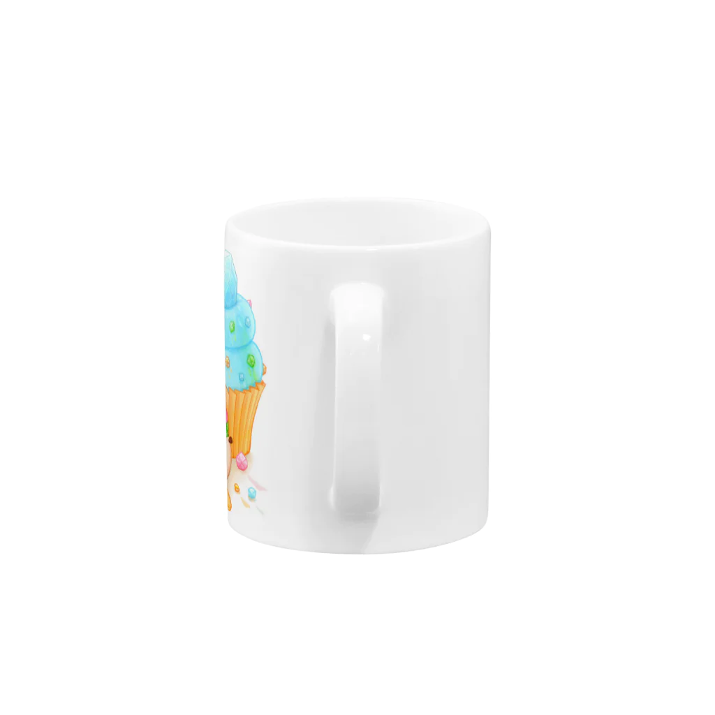 pocoehonのポコポコカップケーキ (w) Mug :handle