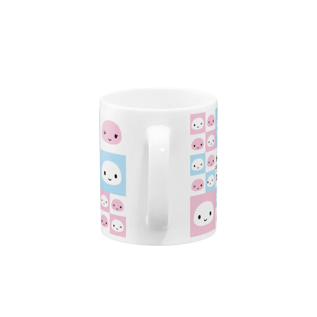 もちくん  mochikunの紅白めでたい！もちくん Mug :handle