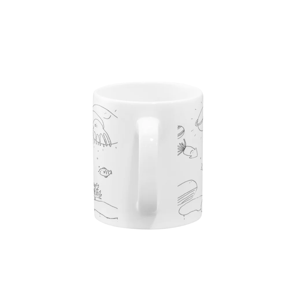 きむらあずさのうちゅうとうみのなかまたち Mug :handle