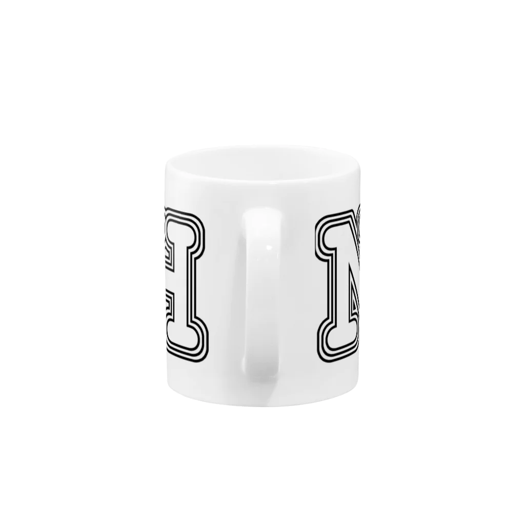でんや　SUZURI店のnyah-b Mug :handle