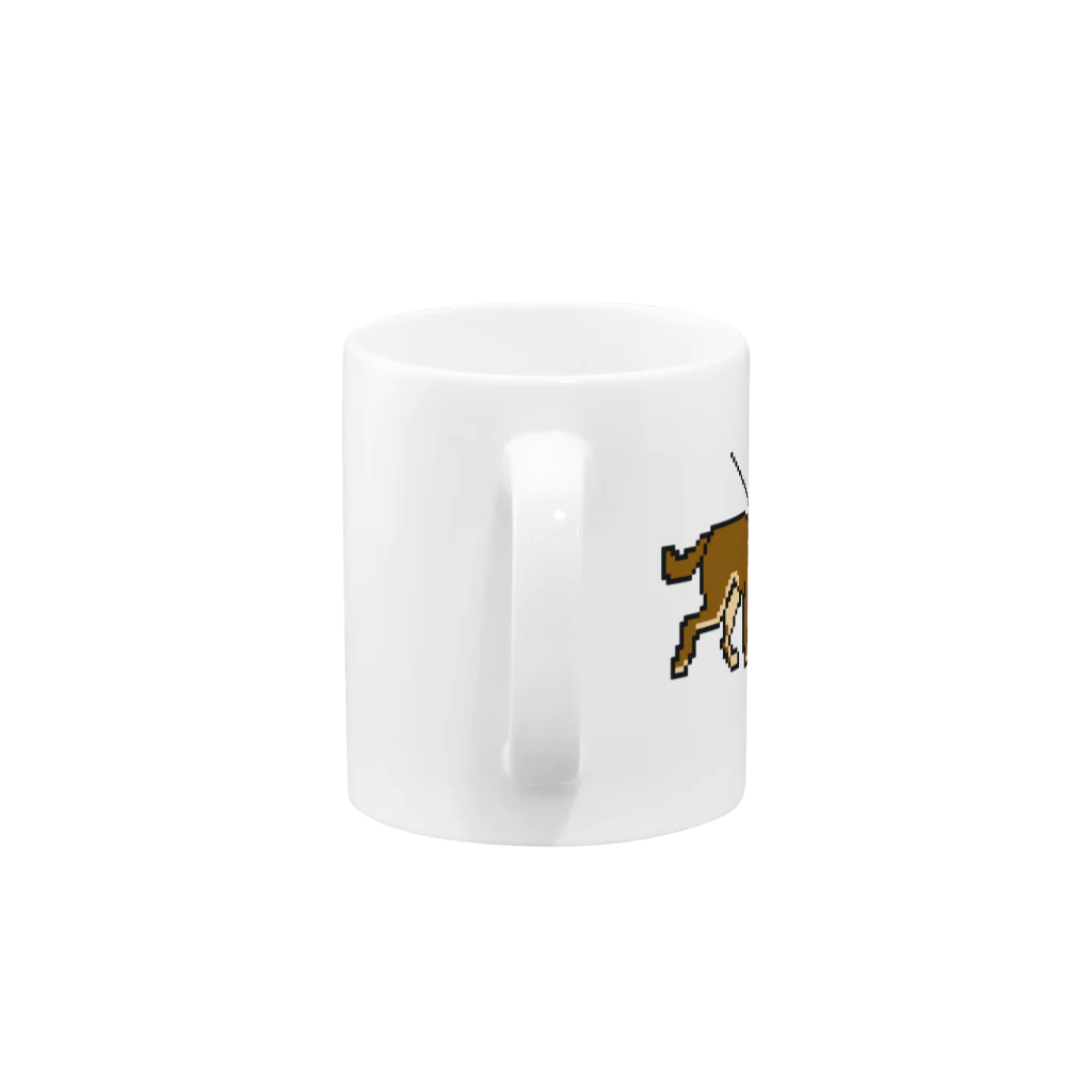 natsunoyoruniのドット絵柴犬 Mug :handle