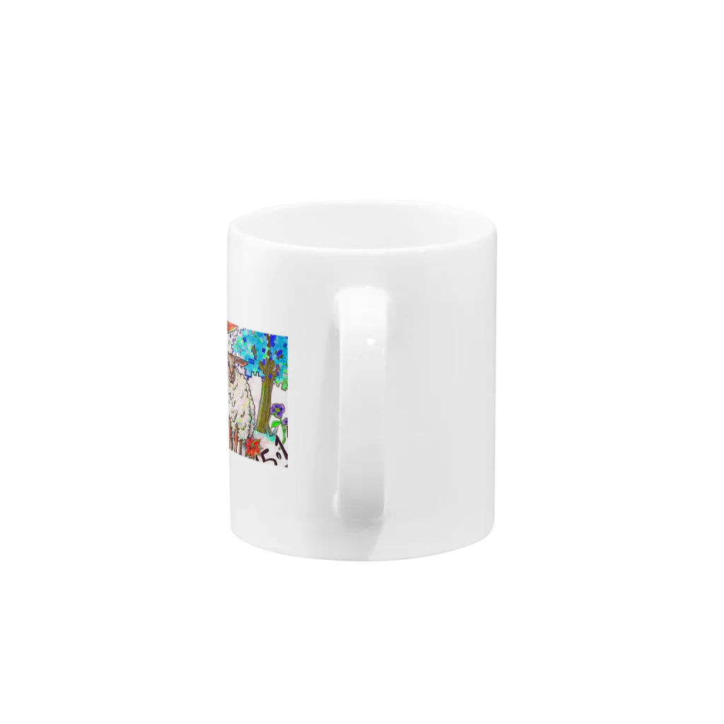 Ca不足の公園の羊 Mug :handle