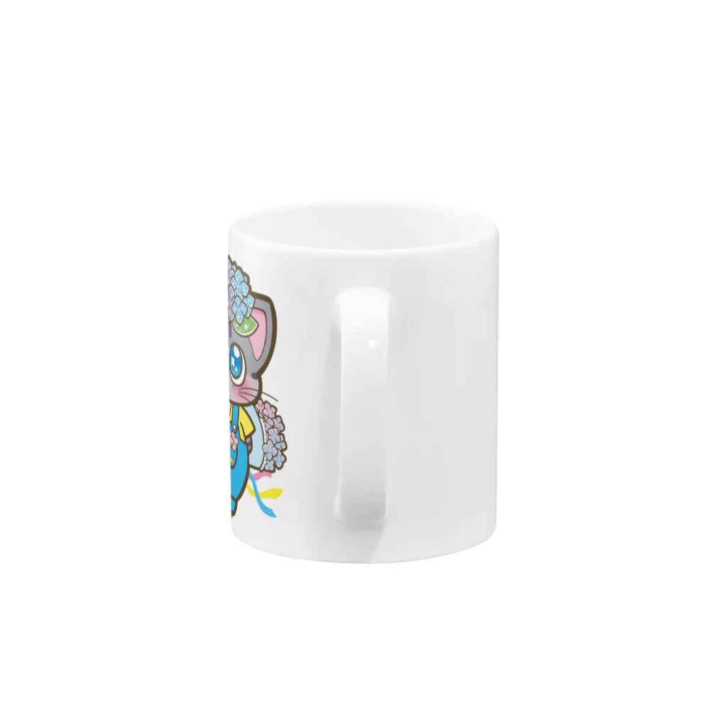 あじさいロコモンのてれてるロコモン Mug :handle