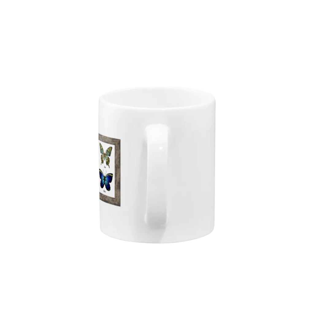 noEgaのガラス蝶標本 Mug :handle