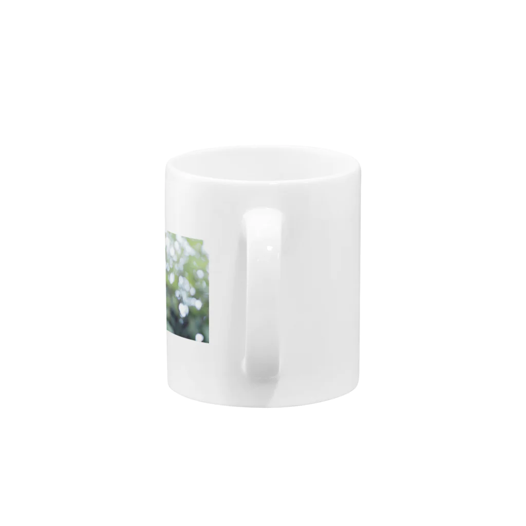 kana_lilyの緑の光の粒 Mug :handle