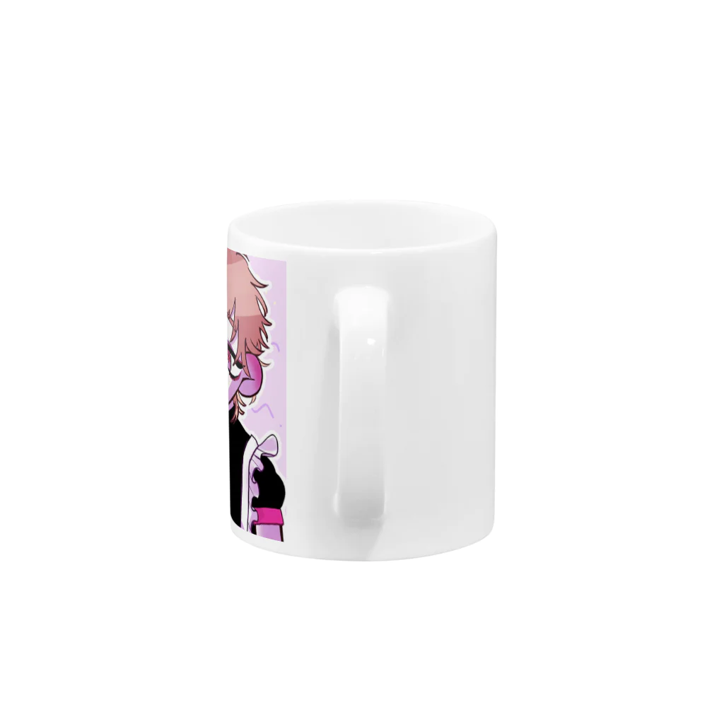 どすこい大胸筋のめいど Mug :handle